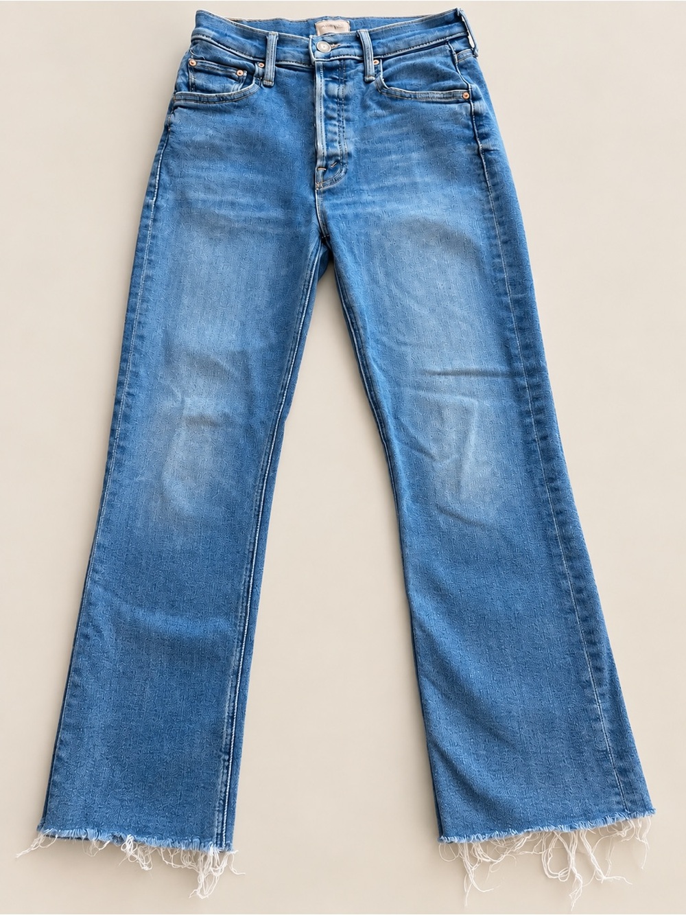 MOTHER The Tripper Ankle Fray Jeans 24 Riding The Cliffside High Rise